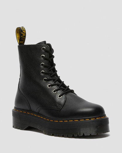 Dr. Martens Jadon Iii Boot Pisa Leather Platforms Black - Mens