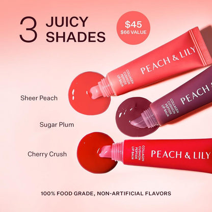 PEACH & LILY Collagen Cushion Lip Trio