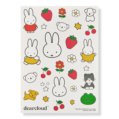 dearcloud Miffy & Friends Face & Body Temporary Tattoos