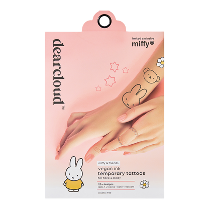 dearcloud Miffy & Friends Face & Body Temporary Tattoos