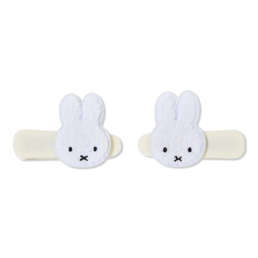 dearcloud Miffy Curiously Cute No Crease Styling Plush Hair Clips