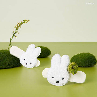 dearcloud Miffy Curiously Cute No Crease Styling Plush Hair Clips