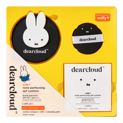 dearcloud Miffy Tone Perfecting SPF Cushion Set