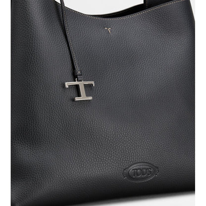 Tods Bag In Leather Medium Black