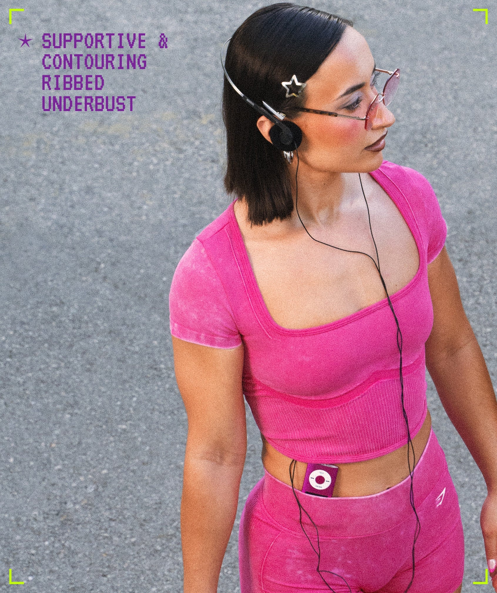 Women's Gymshark Gymshark X Bratz Crop Top Super-Set Pink