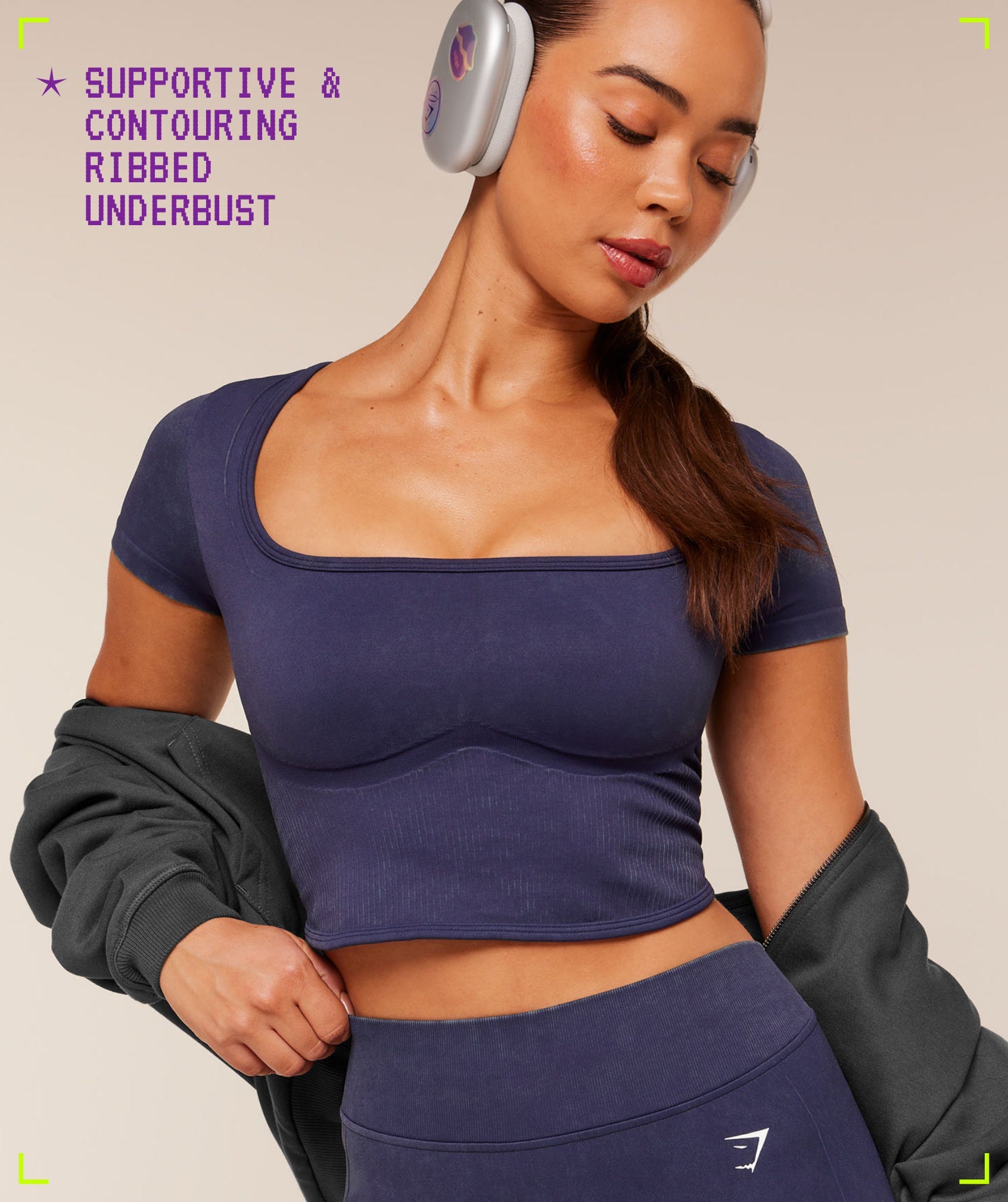 Women's Gymshark Gymshark X Bratz Crop Top Indigo Purple
