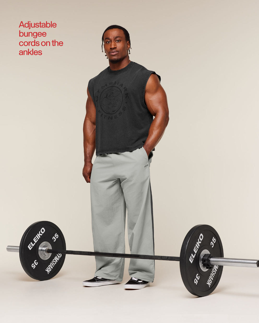 Gymshark Retro Collegiate Track Pants Smokey Grey