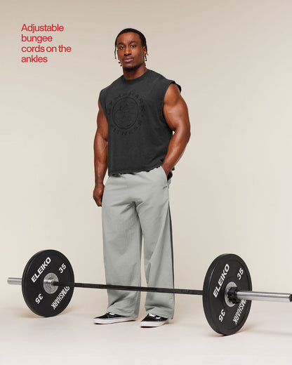Gymshark Retro Collegiate Track Pants Smokey Grey