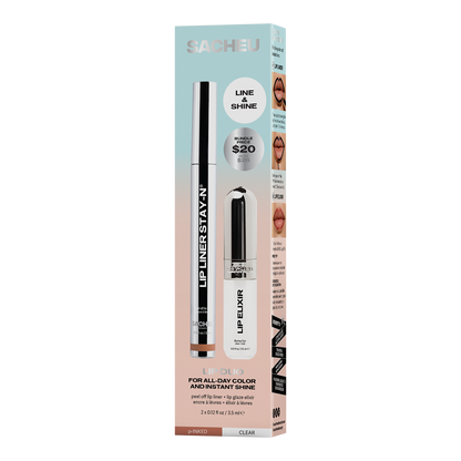 SACHEU Peel Off Line & Shine Lip Duo