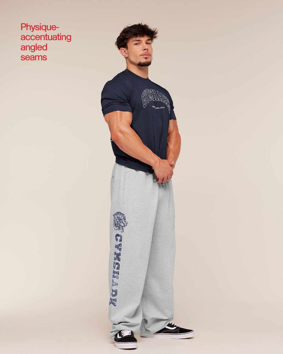 Gymshark Collegiate Tech T-Shirt Heavy Blue