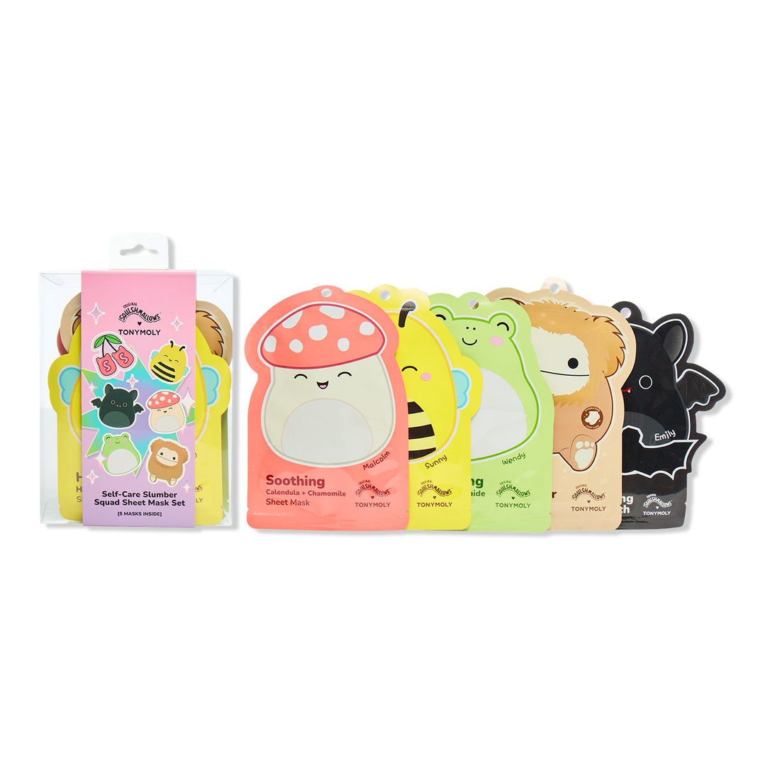 TONYMOLY Squishmallows Slumber Squad Self Care Sheet Mask Set
