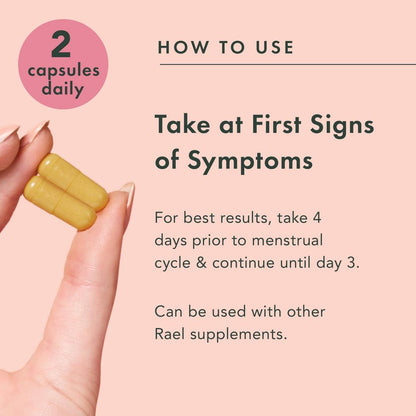 Rael PMS Cramp & Bloat Supplement