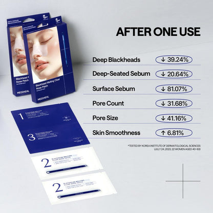 MEDIHEAL Blackhead Melting Clear Nose Patch