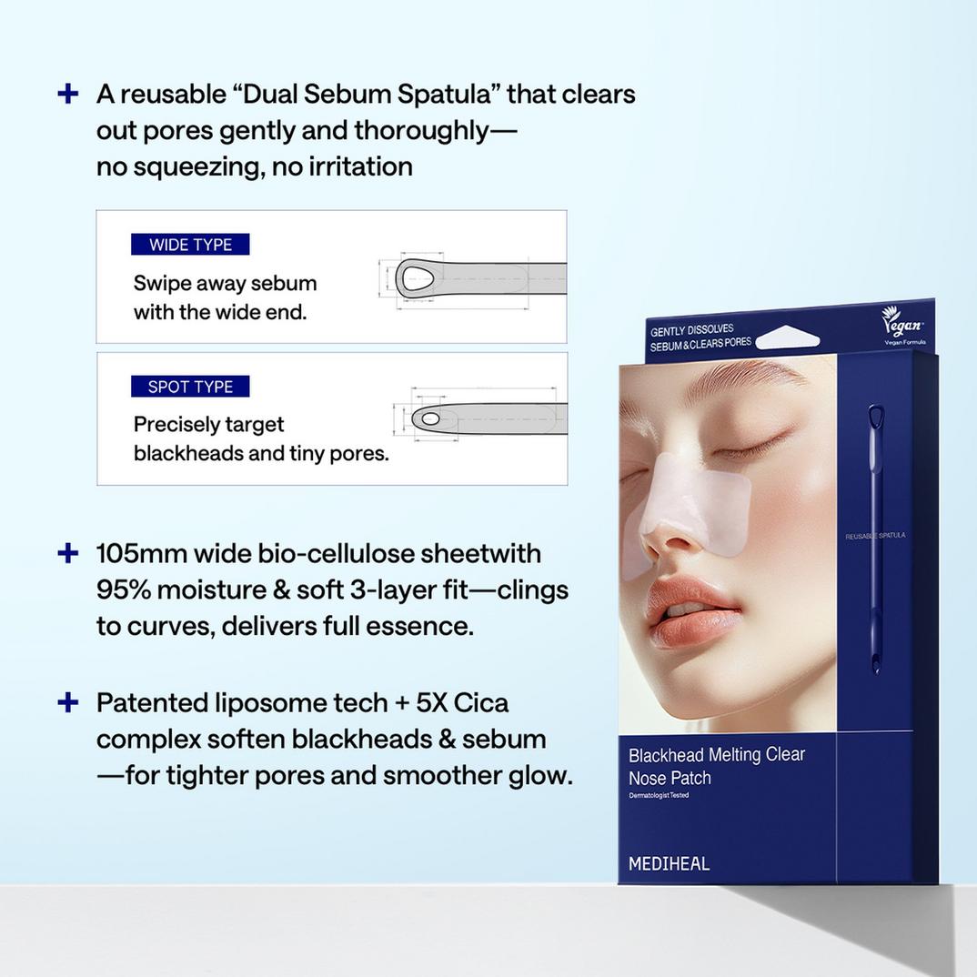 MEDIHEAL Blackhead Melting Clear Nose Patch