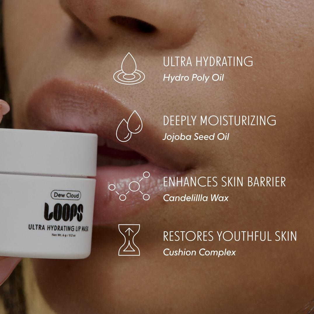 LOOPS Luxe Lips Trio Mini Lip Mask 3 Piece Variety Set