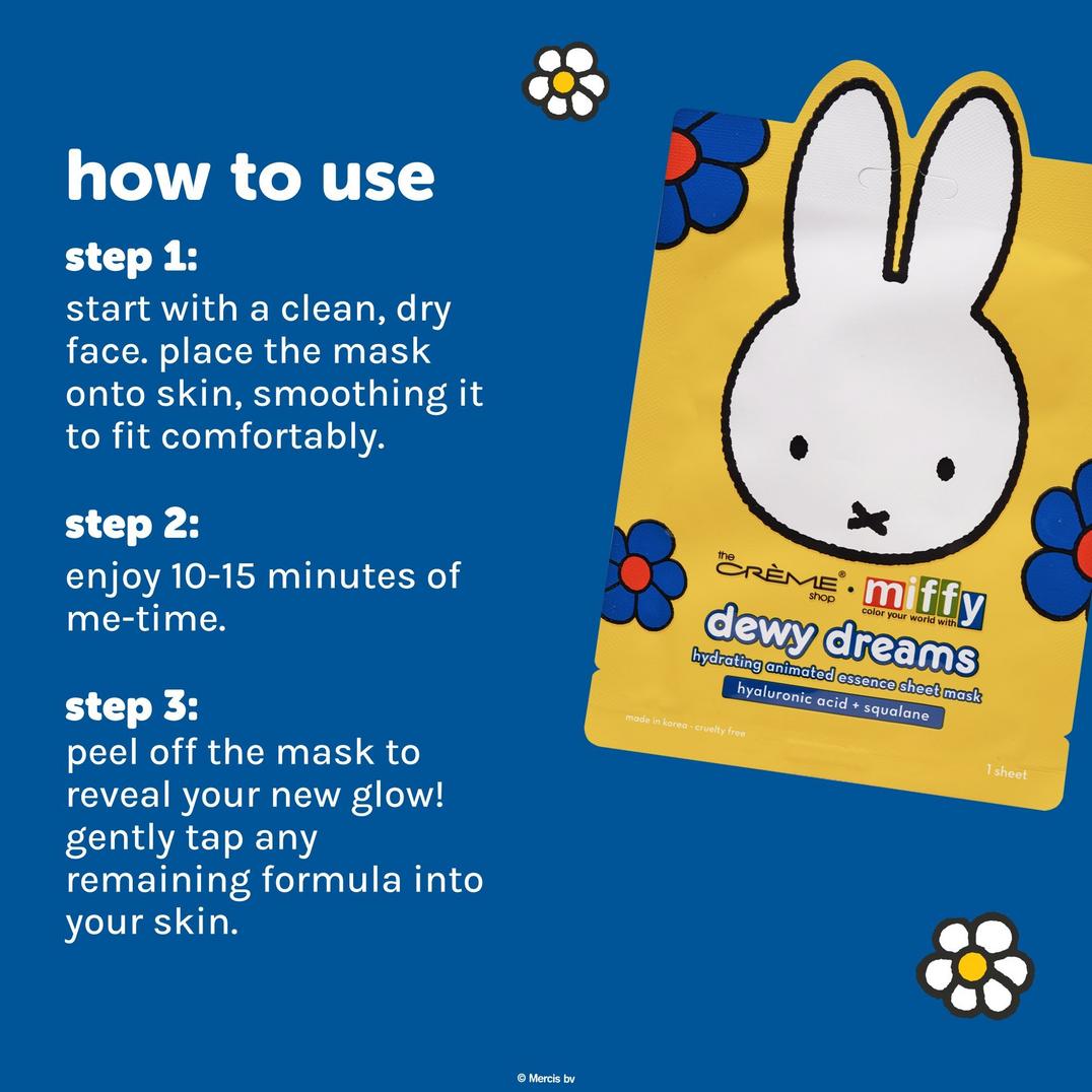 The Crme Shop Miffy Dewy Dreams Printed Essence Sheet Mask