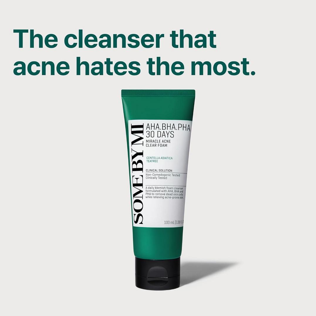 SOME BY MI AHA BHA PHA 30 Days Miracle Acne Cleansing Foam