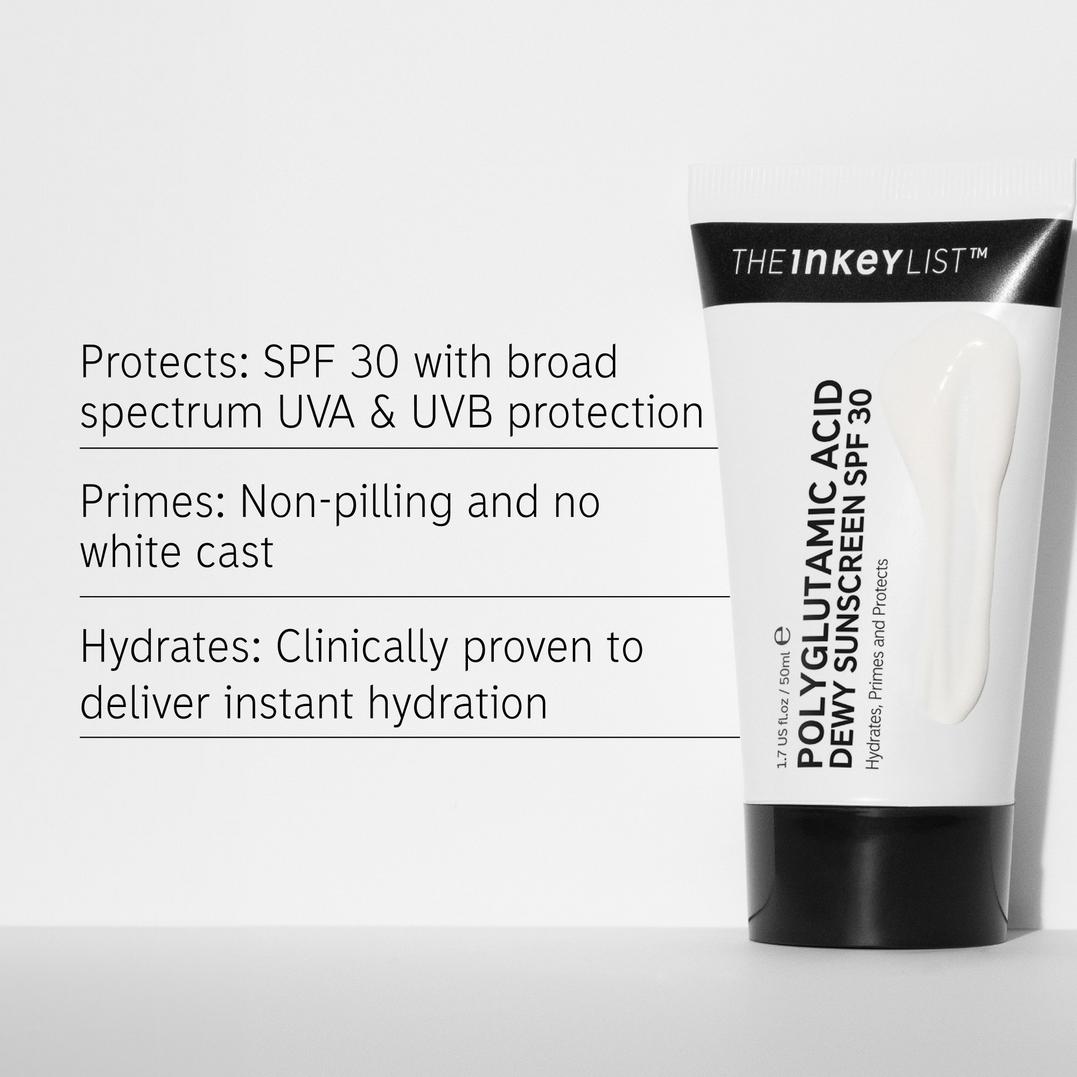 The INKEY List Polyglutamic Acid Dewy Sunscreen SPF 30