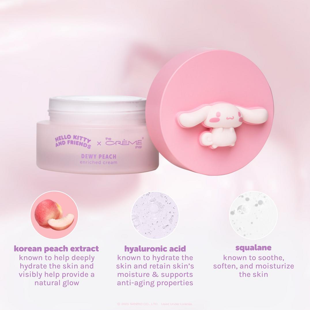 The Crme Shop Hello Kitty and Friends Dewy Peachy Enriched Cream