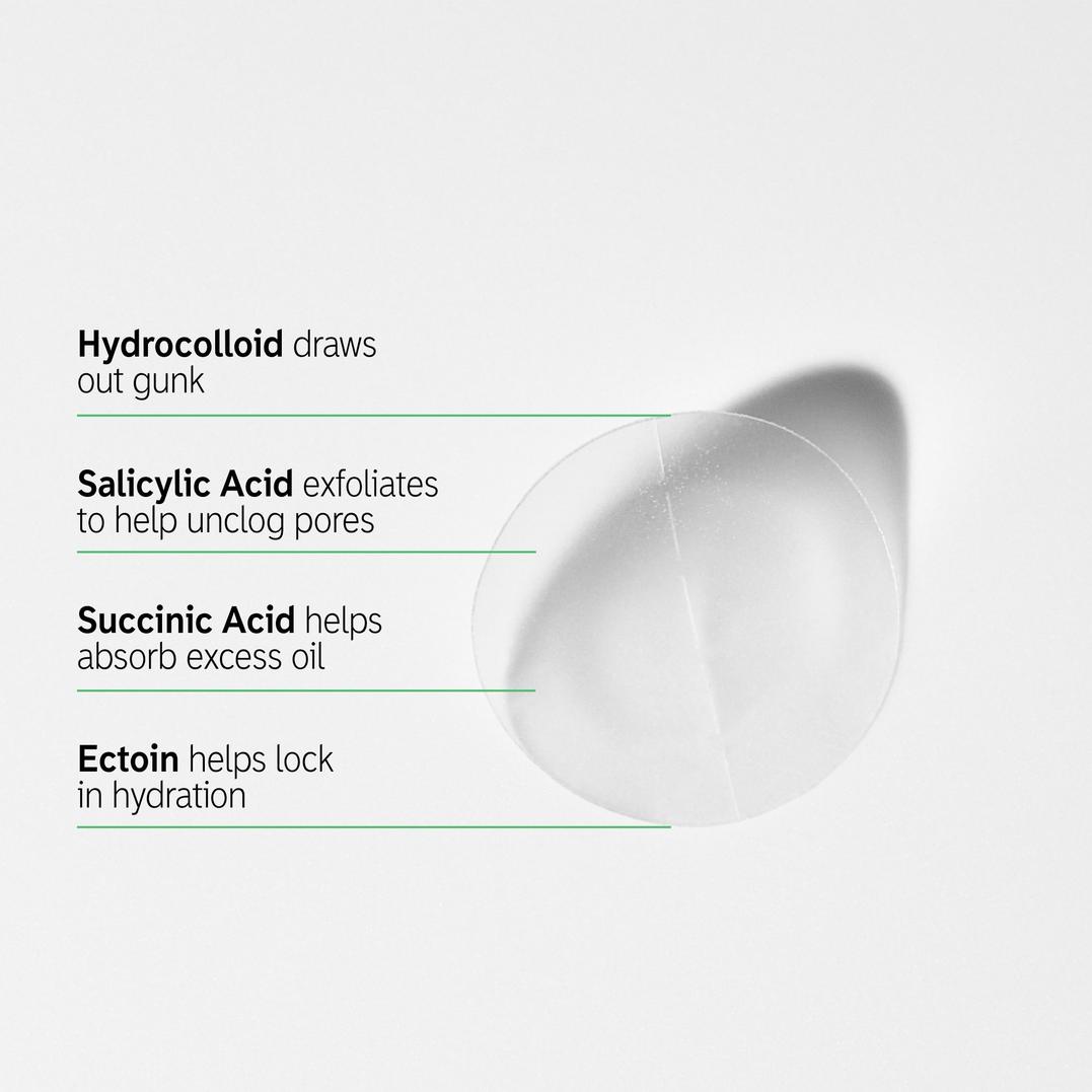 The INKEY List Hydrocolloid Invisible Pimple Patches + Salicylic Acid