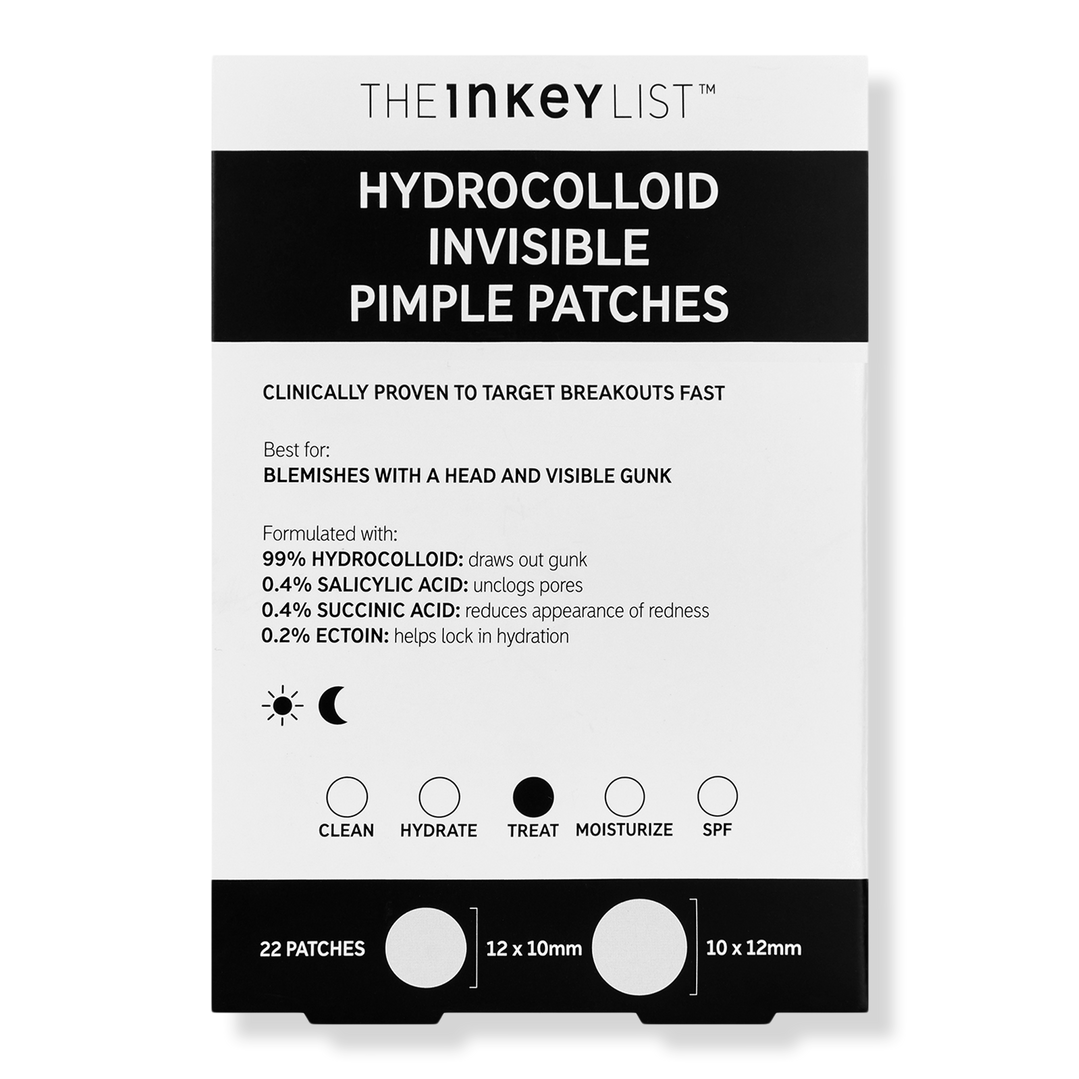 The INKEY List Hydrocolloid Invisible Pimple Patches + Salicylic Acid