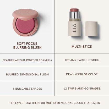 ILIA Soft Focus Blurring Blush - Talc-Free Powder Blush