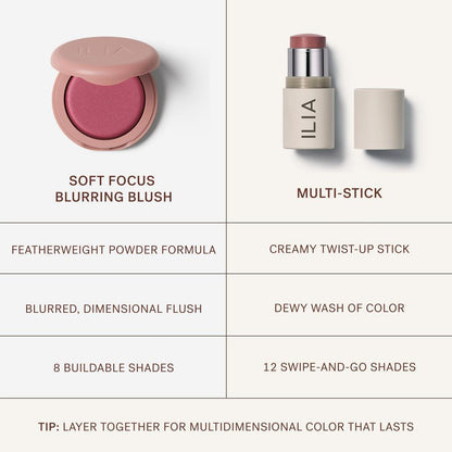 ILIA Soft Focus Blurring Blush - Talc-Free Powder Blush