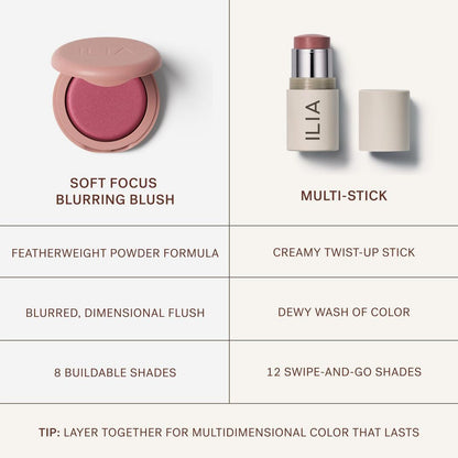 ILIA Soft Focus Blurring Blush - Talc-Free Powder Blush