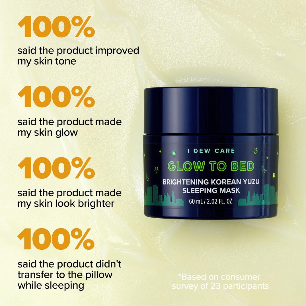 I Dew Care Glow To Bed Brightening Korean Yuzu Sleeping Mask