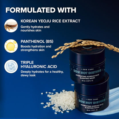 I Dew Care Dew Not Disturb Hydrating Korean Rice Sleeping Mask