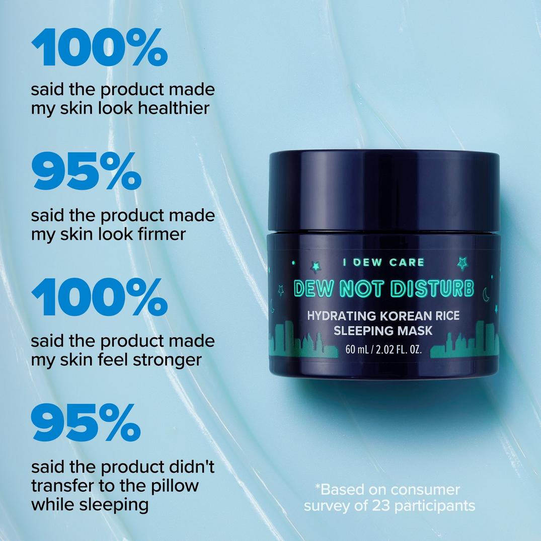 I Dew Care Dew Not Disturb Hydrating Korean Rice Sleeping Mask