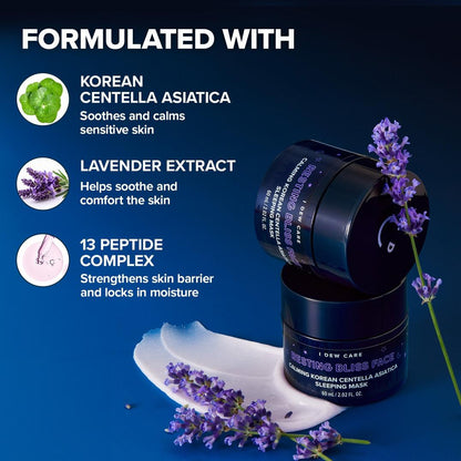 I Dew Care Resting Bliss Face Calming Korean Centella Asiatica Sleeping Mask
