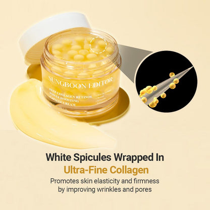 SUNGBOON EDITOR Deep Collagen Retinol Power Boosting Spicule Capsule Cream