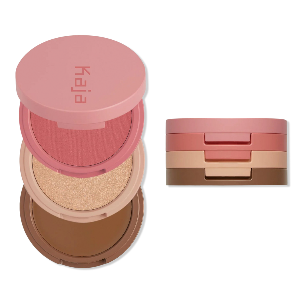 Kaja Play Bento Cream Bronzer, Powder Blush & Highlighter Trio