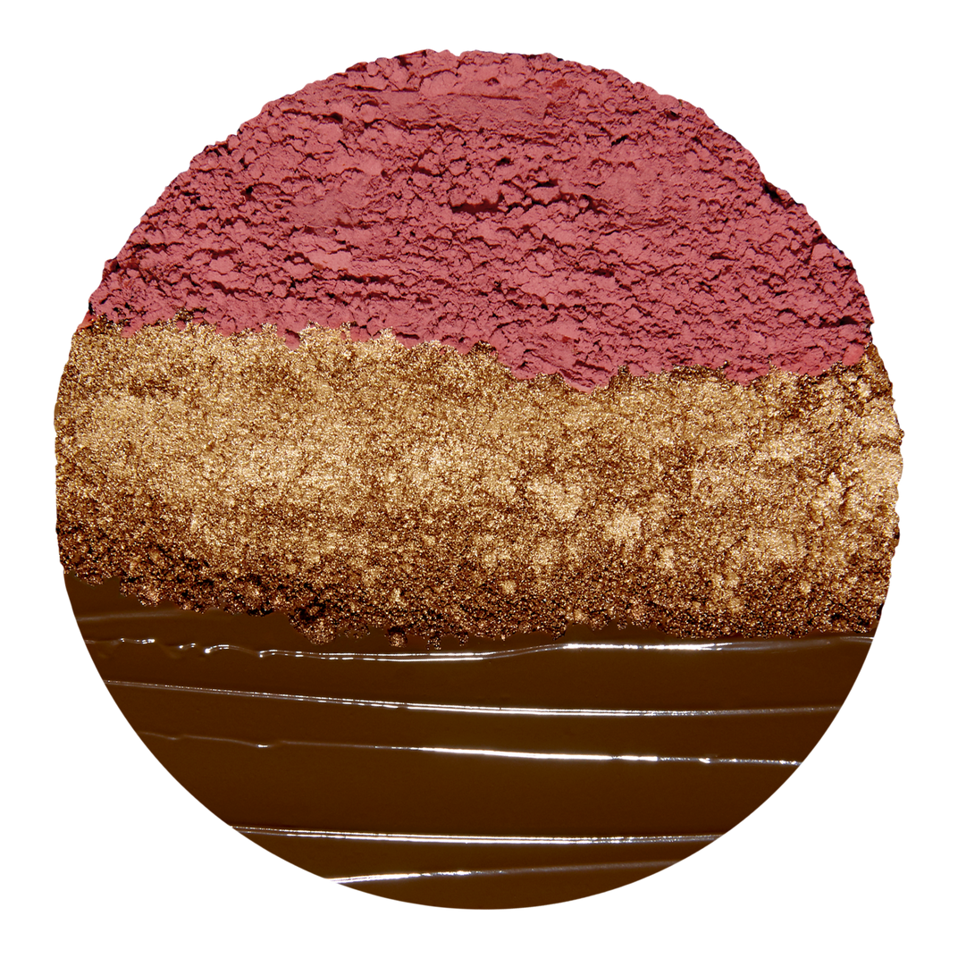 Kaja Play Bento Cream Bronzer, Powder Blush & Highlighter Trio