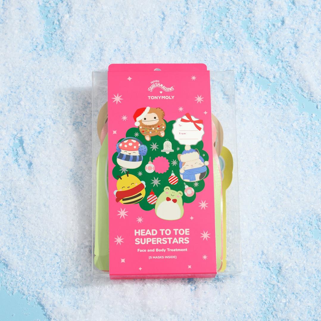 TONYMOLY Squishmallows Head To Toe Superstars Mask Set