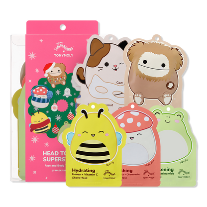 TONYMOLY Squishmallows Head To Toe Superstars Mask Set