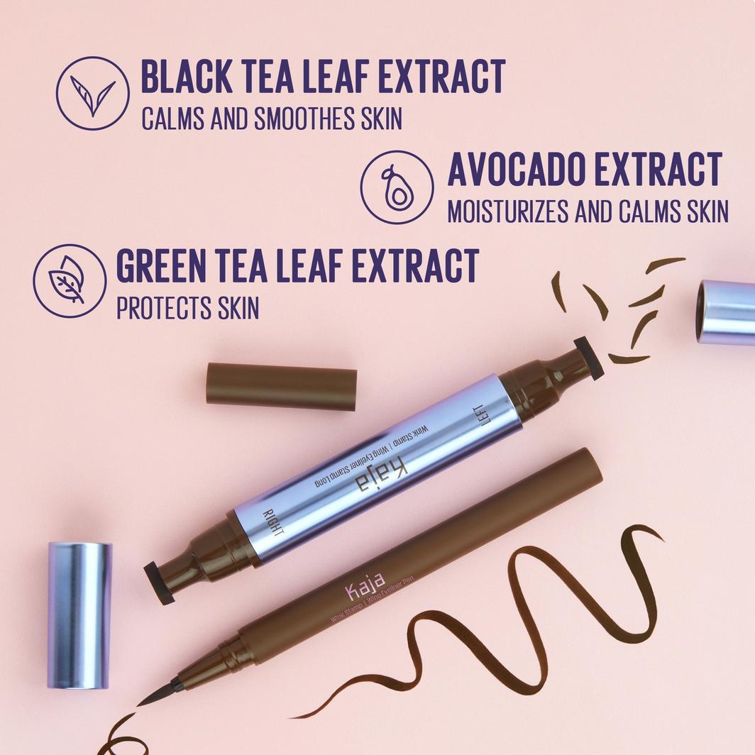 Kaja Wink Stamp Waterproof Winged Eyeliner - Stamp & Liquid Pen