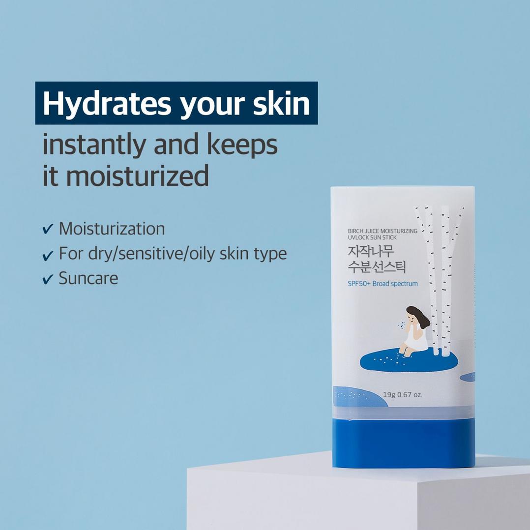 ROUND LAB Birch Juice Moisturizing UVLOCK Sun Stick SPF 50