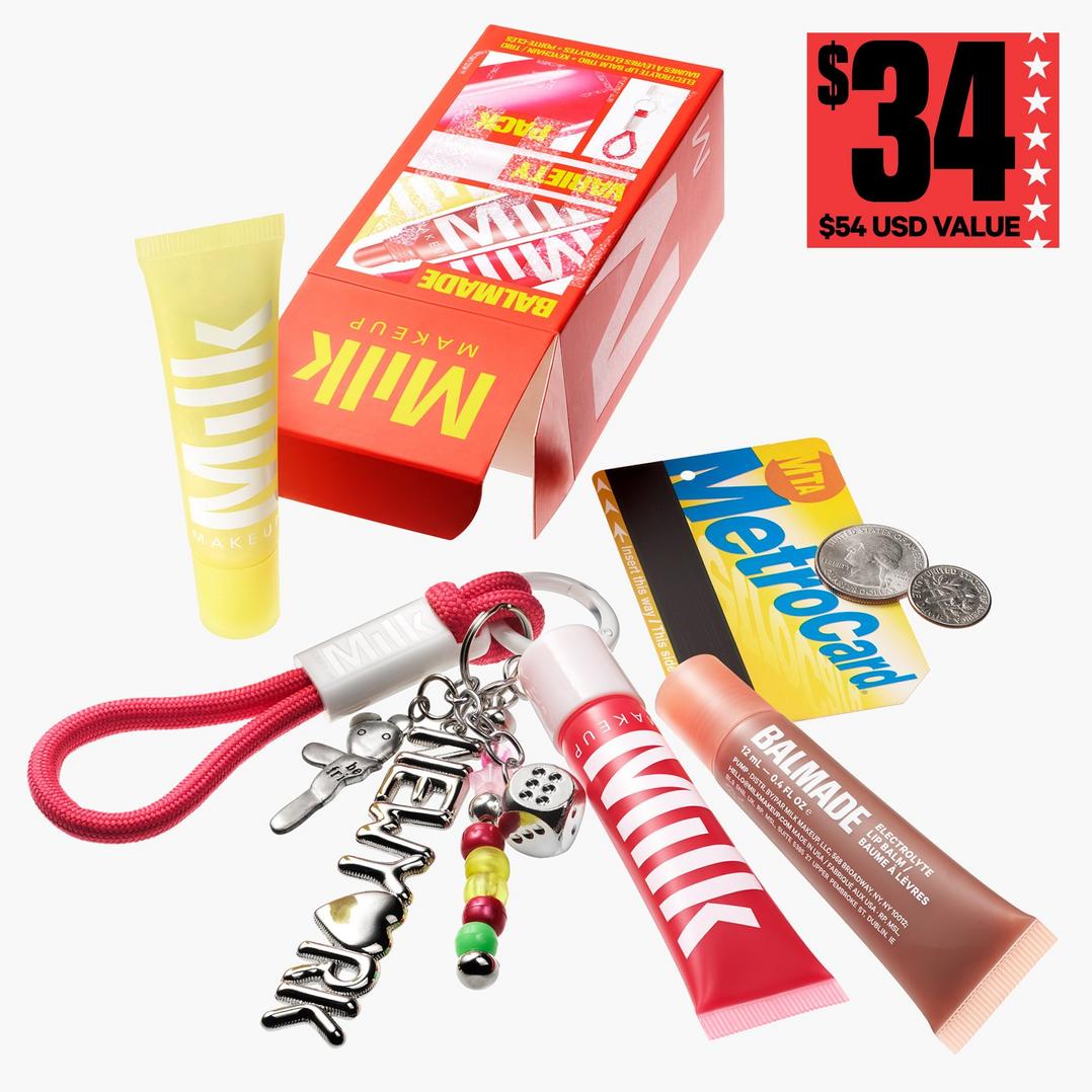 MILK MAKEUP Balmade Variety Pack Full-Size Hydrating Lip Balm Trio