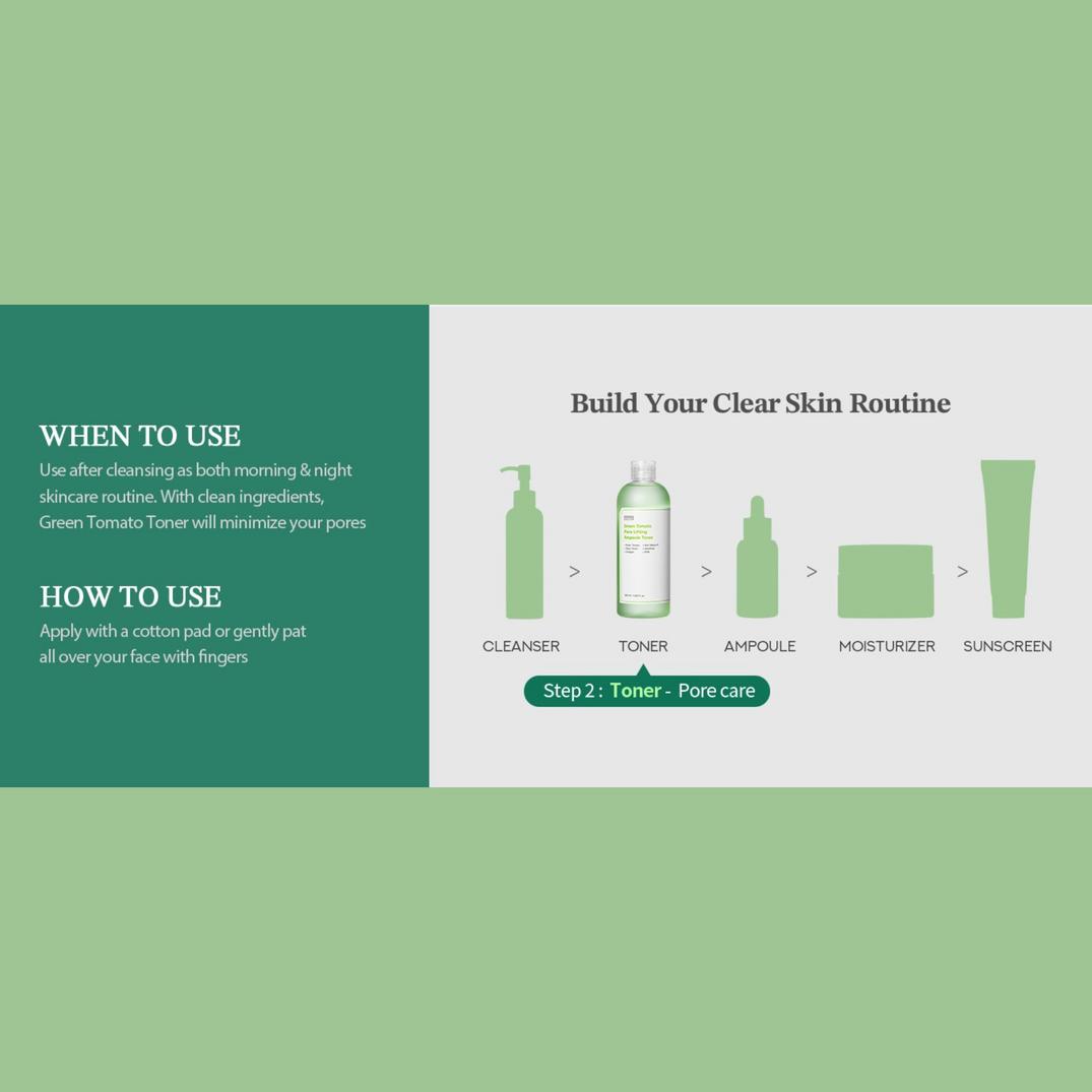 SUNGBOON EDITOR Green Tomato Pore Lifting Ampoule Toner