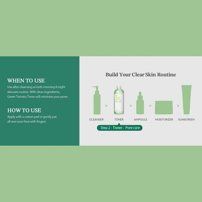 SUNGBOON EDITOR Green Tomato Pore Lifting Ampoule Toner