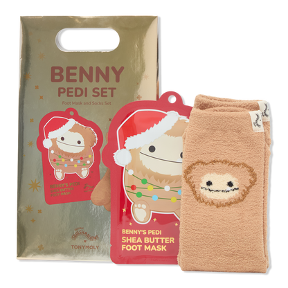TONYMOLY Squishmallows Benny Foot Mask and Socks Set