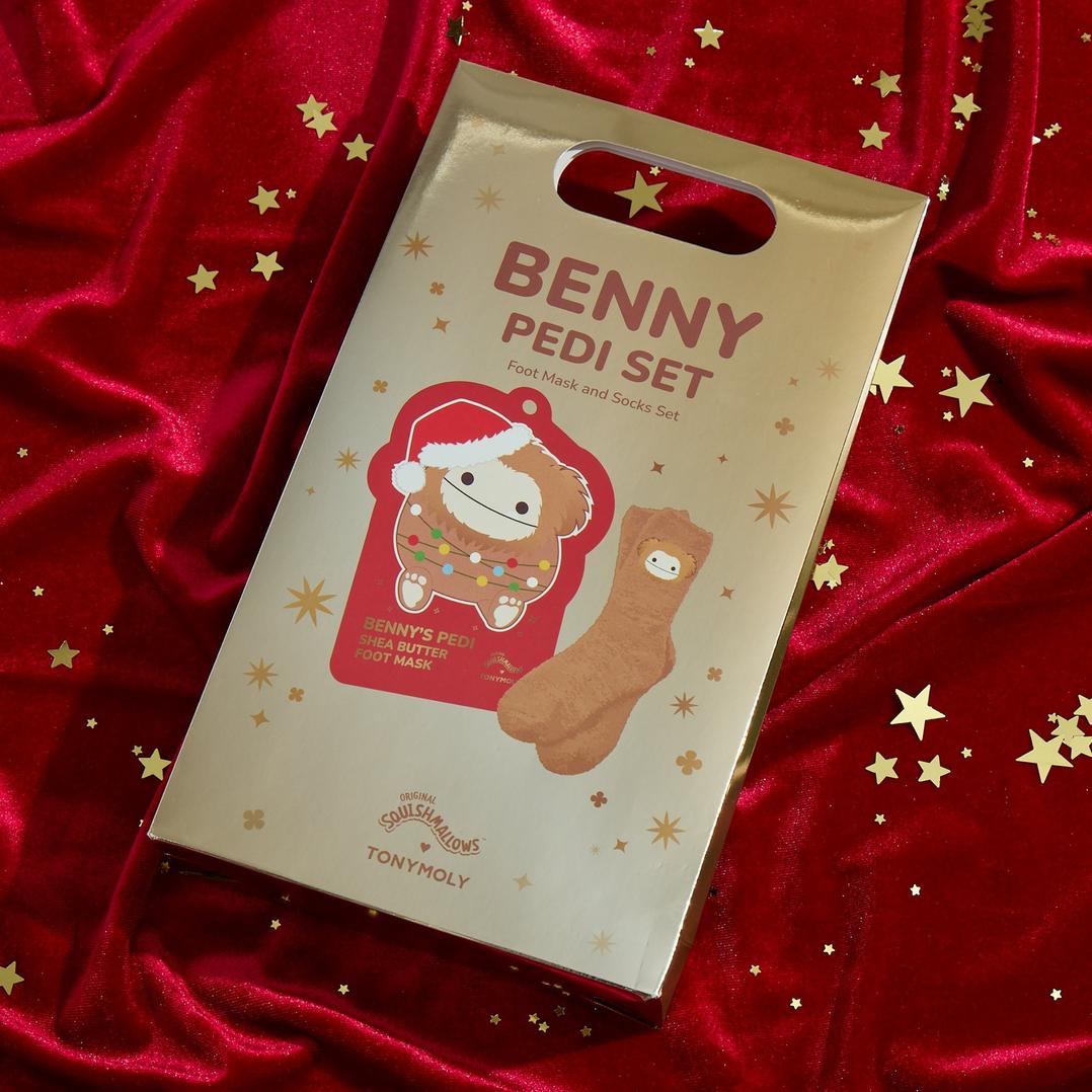 TONYMOLY Squishmallows Benny Foot Mask and Socks Set