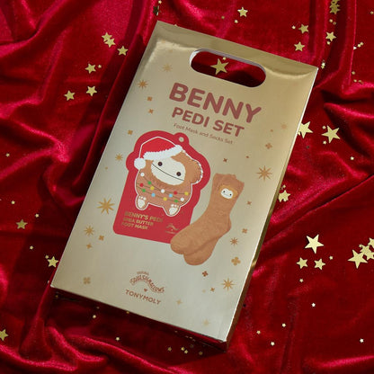 TONYMOLY Squishmallows Benny Foot Mask and Socks Set