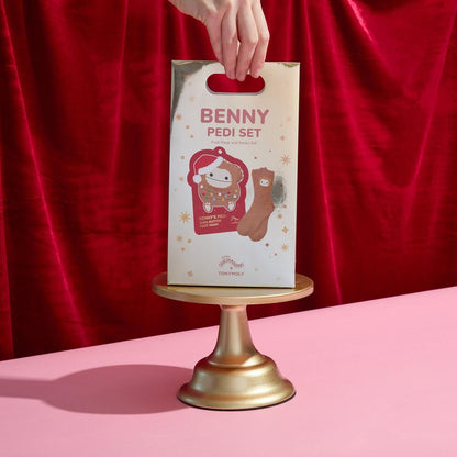 TONYMOLY Squishmallows Benny Foot Mask and Socks Set