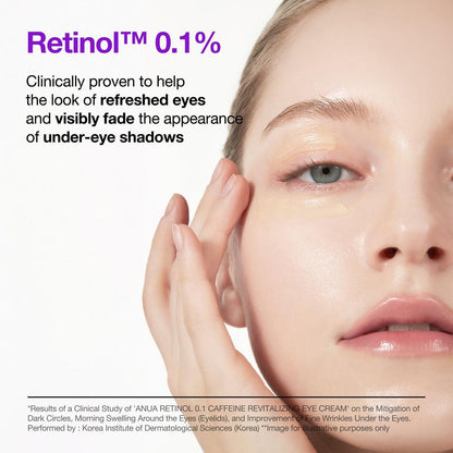 ANUA Retinol 0.1 Caffeine Revitalizing Eye Cream