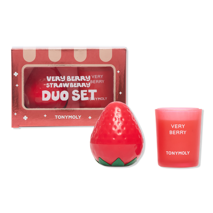 TONYMOLY Very Berry Strawberry Hand Cream and Candle Set