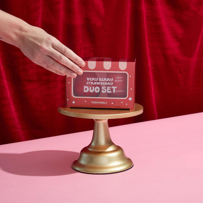 TONYMOLY Very Berry Strawberry Hand Cream and Candle Set