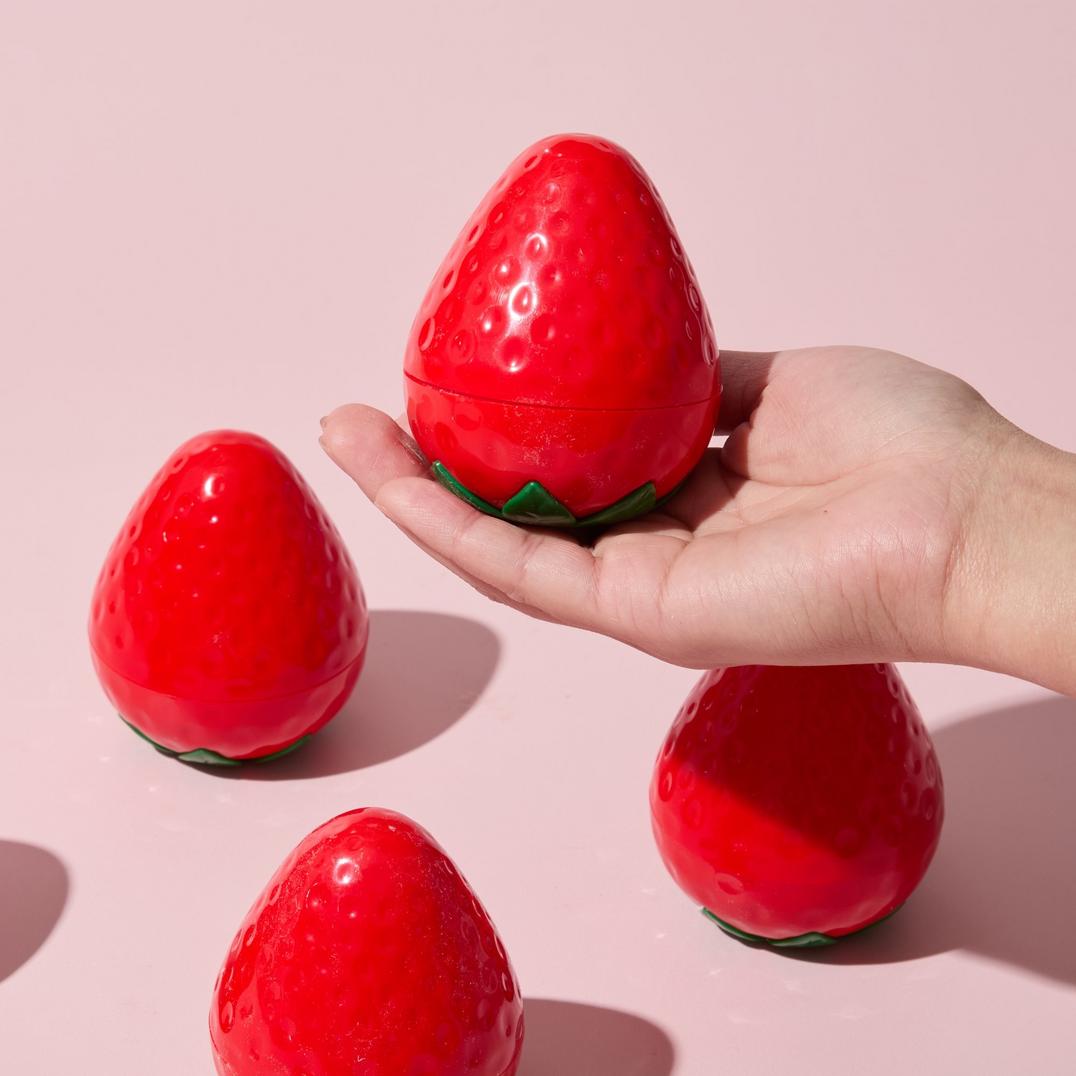 TONYMOLY Very Berry Strawberry Hand Cream and Candle Set